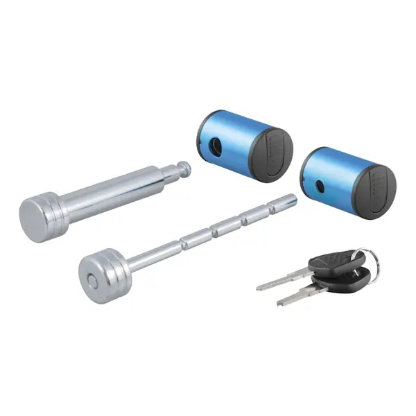 Top Pick CURT 23505 Right-Angle Hitch & Coupler Lock Set (2" Receiver, 1" to 3" Latch)