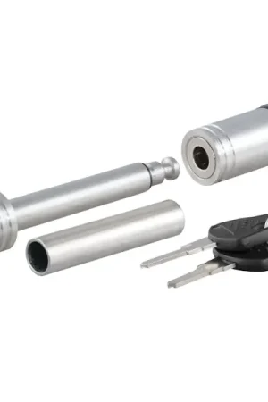 Best Price CURT 23517 1/2" Hitch Lock with 5/8" Adapter (1-1/4" or 2" Receiver, Barbell, Stainless)