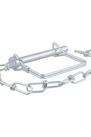 Save Now CURT 25035 5/16" Safety Pin with 12" Chain (3" Pin Length, Packaged)