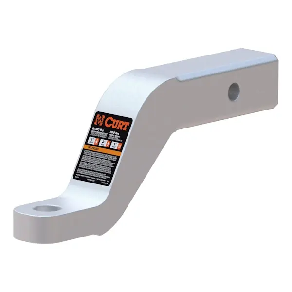 Save Now CURT 45361 Aluminum Ball Mount (2" Shank, 8,000 lbs, 4" Drop, 8-1/2" Long)