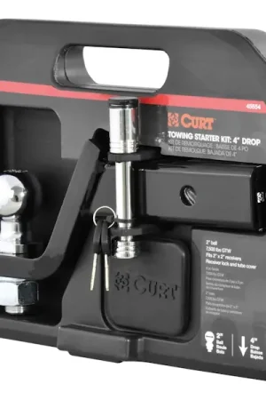 Wholesale CURT 45554 Towing Starter Kit with 2" Ball (2" Shank, 7,500 lbs, 4" Drop)