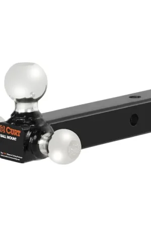 Authentic CURT 45655 Multi-Ball Mount (2" Solid Shank, 1-7/8", 2" & 2-5/16" Chrome Balls)