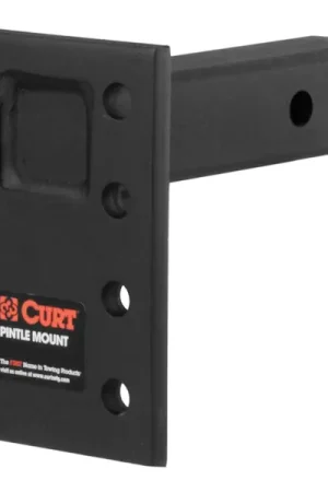 Sale CURT 48323 Adjustable Pintle Mount (2" Shank, 10,000 lbs., 7" High, 6" Long)
