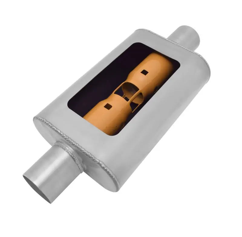 Gibson MWA 3in. Offset/ 3in. Center 14in. Oval Muffler Wholesale