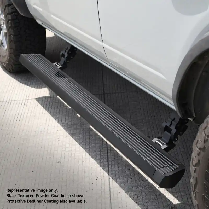 RealTruck 20-24 Jeep Gladiator CC 4dr VoltStep Electric Running Board Kit - Bedliner Coating Warranty Included