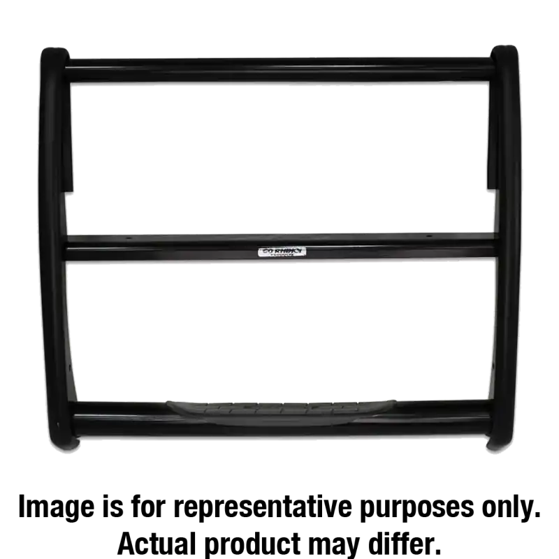 Fast Shipping Go Rhino 07-13 Chevrolet Silverado 1500 3000 Series StepGuard - Black (Center Grille Guard Only)