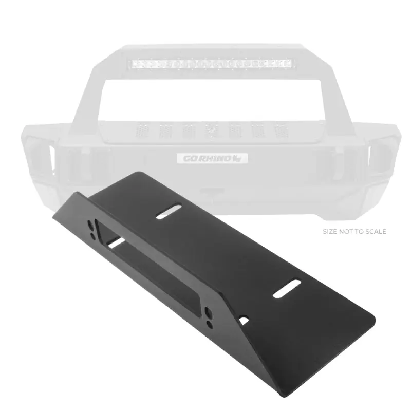 Go Rhino 07-20 Jeep Wrangler JL/JLU/JK/JKU/Gladiator JT Rockline Bumper Fairlead Mount Plate Weekend Sale