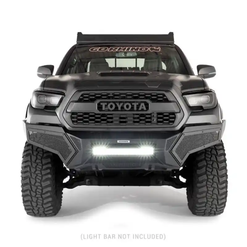 Go Rhino 16-21 Tacoma Element Front Bumper w/ Power Actuated Hide-away Light Bar Mount Tex Black Genuine