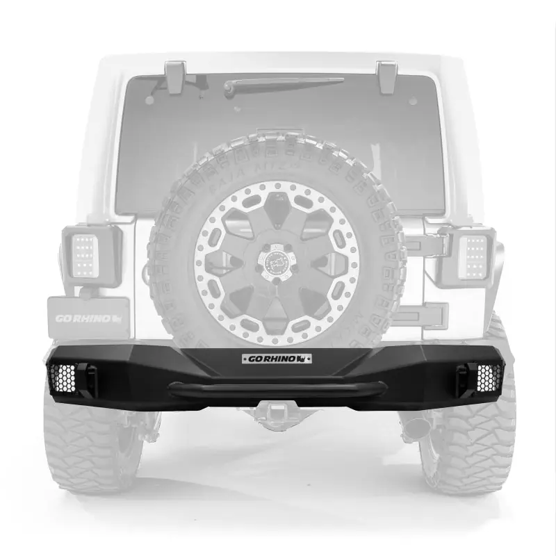 Go Rhino 07-18 Jeep Wrangler JK/JKU Rockline Rear Stubby Bumper Last Chance