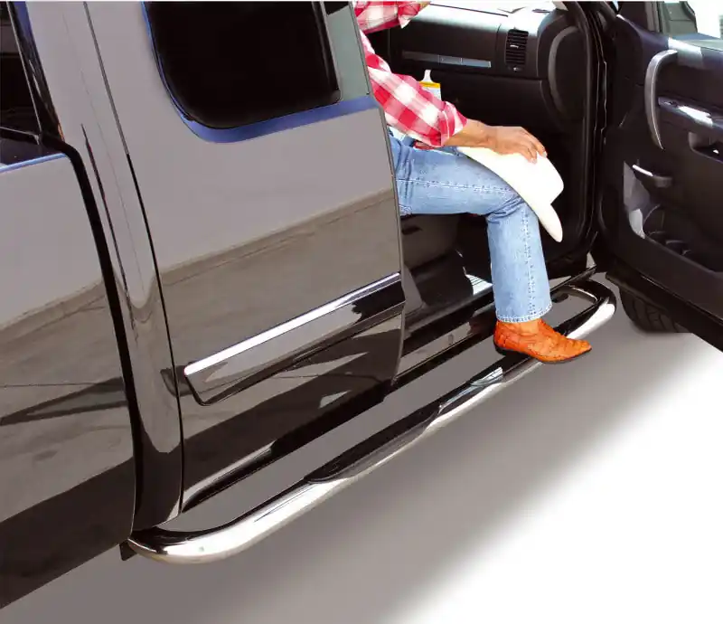 Exclusive Offer Go Rhino 14-18 GMC Sierra 1500 4000 Series SideSteps - Cab Length - SS
