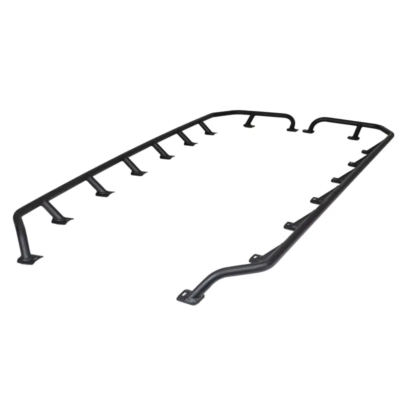 Original Go Rhino SRM300 Tri-Rail Kit (For 80x40in. Rack) - Tex. Blk (Rails ONLY - Req. Platform)