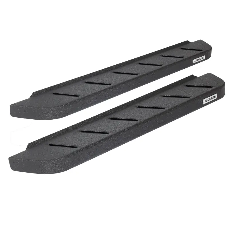 Budget Go Rhino RB10 Running Boards 57in. Cab Length - Tex. Blk (No Drill/Mounting Brackets Required)
