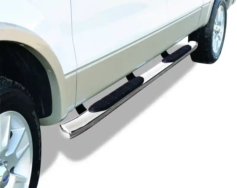 Budget Go Rhino 09-14 Ford F-150 Super Crew 4dr 415 Series SideSteps - Polished
