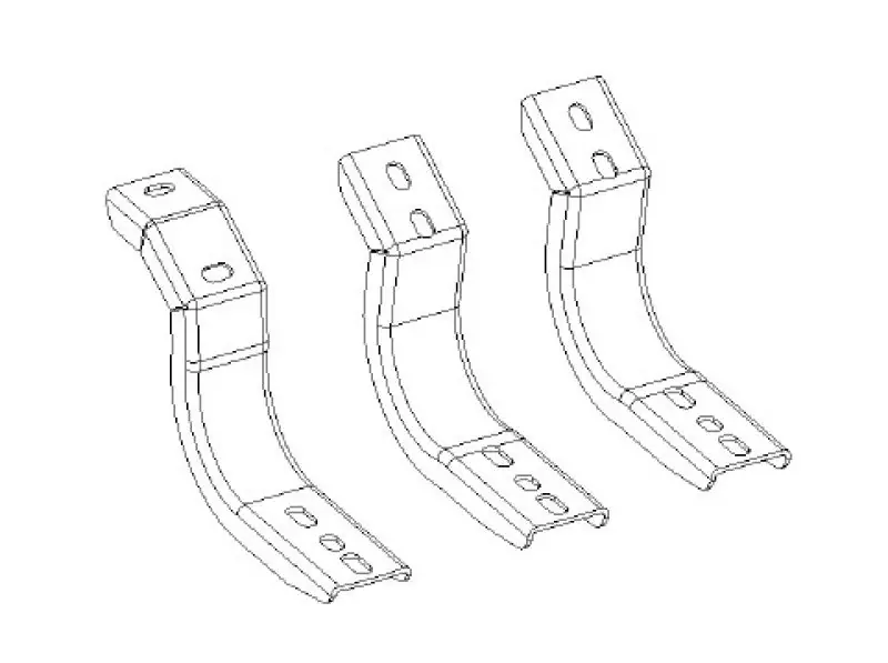 Go Rhino 2024 Toyota Tacoma DC 4dr Brackets for OE Xtreme Cab Length SideSteps - Tex. Blk Clearance