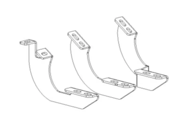 Sale Go Rhino 2024 Toyota Tacoma DC 4dr Mounting Brackets (V-Series V3/RB10 Slim/RB20 Slim) - Tex. Blk