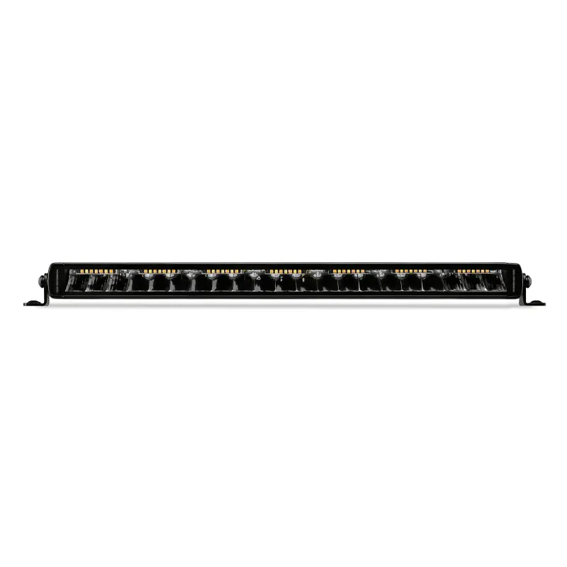 Luxury Go Rhino Xplor Blackout Combo Series Sgl Row LED Light Bar w/Amber (Side/Track Mount) 20.5in. - Blk