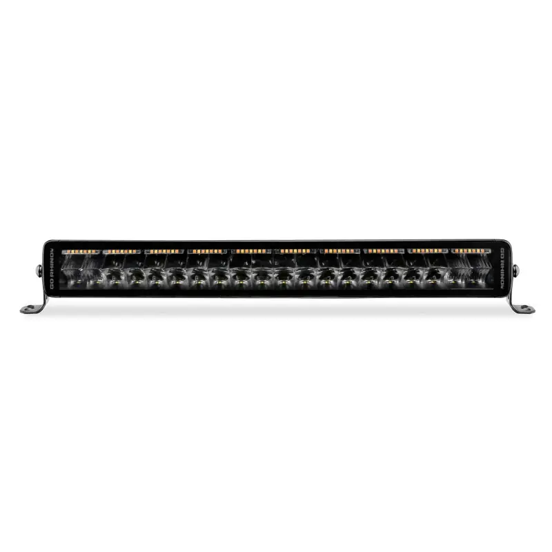 Best Choice Go Rhino Xplor Blackout Combo Series Dbl Row LED Light Bar w/Amber (Side/Track Mount) 21.5in. - Blk