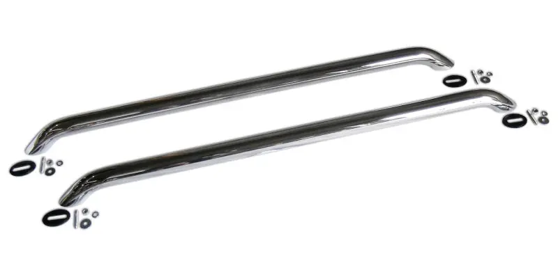 Go Rhino Bed Rails - 36in Long - w/o Base Plates - Chrome Original