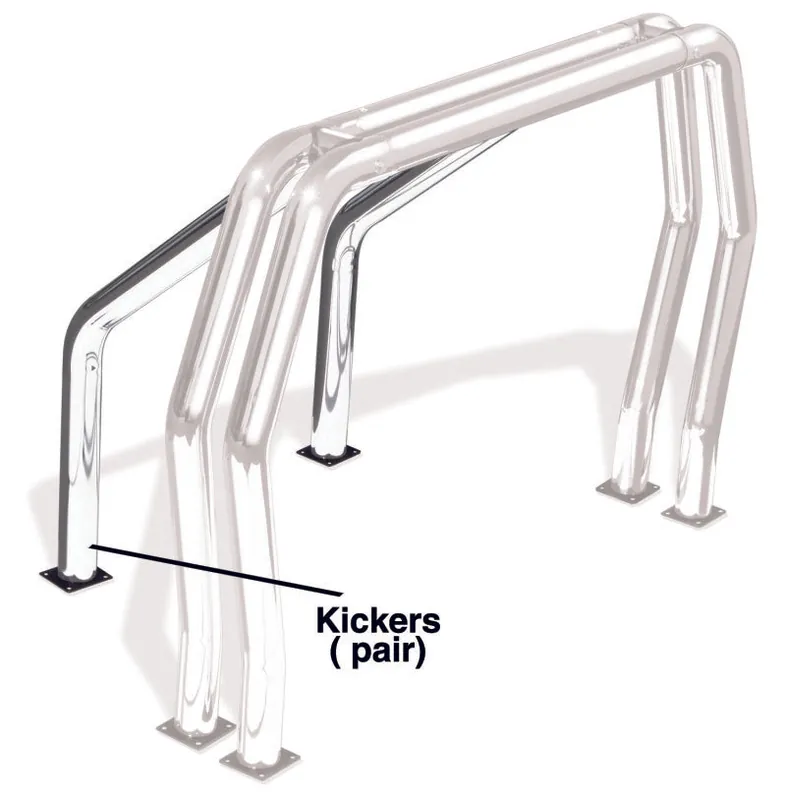 Fast Shipping Go Rhino RHINO Bed Bar - Kickers - Stainless