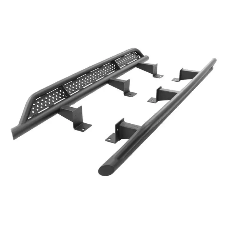 Go Rhino 2024 Toyota Tacoma DC 4dr Xtreme Frame Mount Sliders - Tex. Blk Luxury