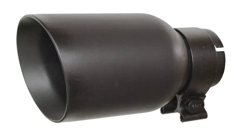 Worldwide Shipping Go Rhino Exhaust Tip - Textured black - ID 2 1/2in x L 8in x OD 4in