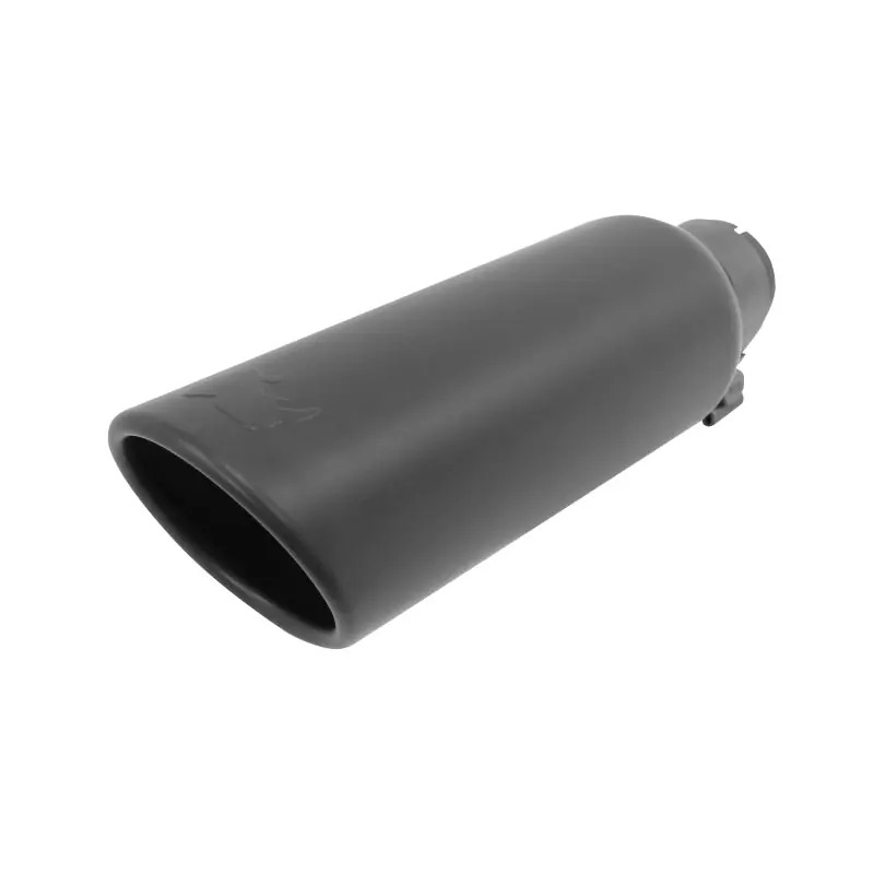 Certified Go Rhino Exhaust Tip - Black - ID 2 1/4in x L 14in x OD 4in