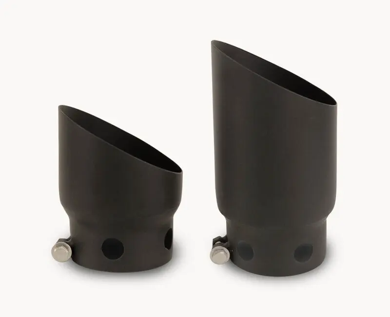 Hot Picks Go Rhino 08-16 Ford F-250/F-350 Super Duty Exhaust Tip - Black - 2 Tips Set - ID 4in x OD 5in