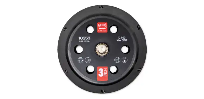 Griots Garage 3in Vented Random Orbital Backing Plate Top Rated