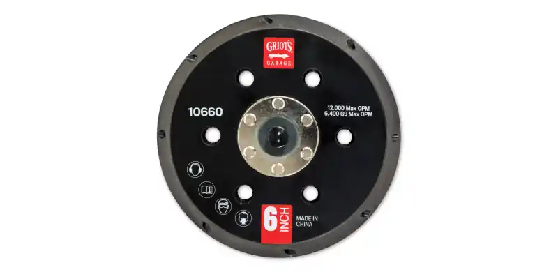 Griots Garage 6in Vented Orbital Backing Plate (G9) Low Price