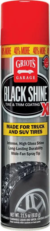 Get Yours Griots Garage Black Shine Tire and Trim Coating XL - 21.5oz (Aerosol)