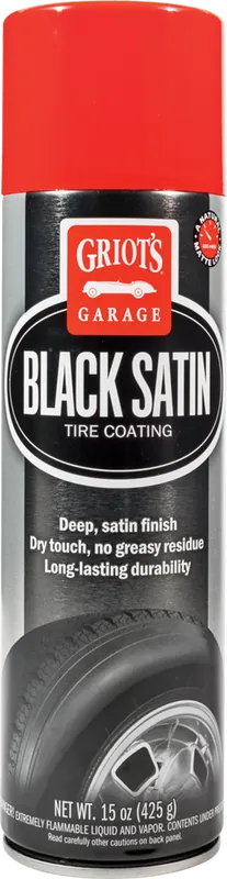 Professional Grade Griots Garage Black Satin Tire Coating - 15oz (Aerosol)