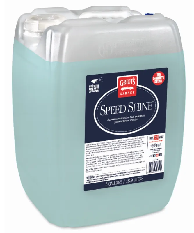 Griots Garage Speed Shine - 5 Gallons (Minimum Order Qty of 2 - No Drop Ship) Instant Buy