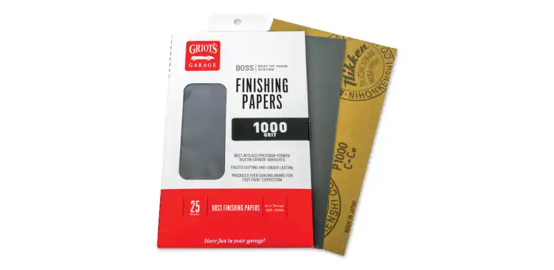 Hassle-Free Returns Griots Garage BOSS Finishing Papers- 1000g - 5 .5in x 9in (25 Sheets)