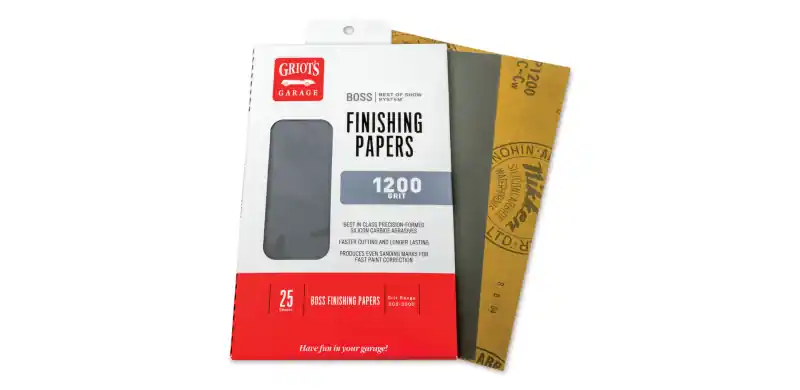 Griots Garage BOSS Finishing Papers - 1200g - 5 .5in x 9in (25 Sheets) Place Order