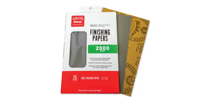 Free Delivery Griots Garage BOSS Finishing Papers - 2000g - 5 .5in x 9in (25 Sheets)