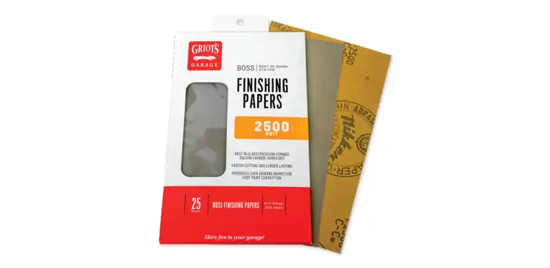 Griots Garage BOSS Finishing Papers - 2500g - 5 .5in x 9in (25 Sheets) Budget