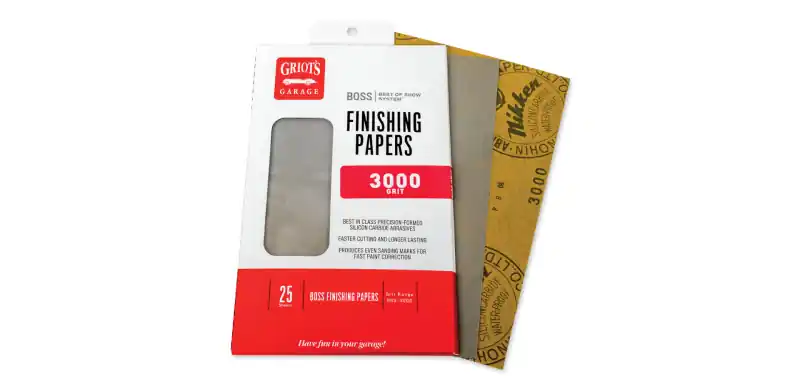 Griots Garage BOSS Finishing Papers - 3000g - 5 .5in x 9in (25 Sheets) Editor’s Pick