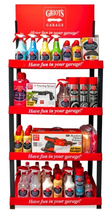 Griots Garage Product Display Stand Price Cut