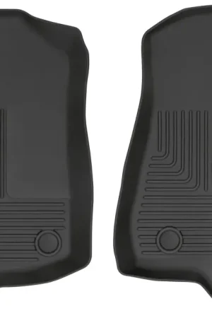 Direct From Manufacturer Husky Liners 19-24 Jeep Wrangler JL/JLU WeatherBeater Front Row Black Floor Liners