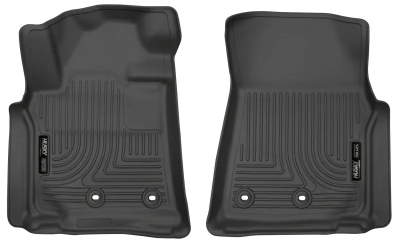 Final Sale Husky Liners 13-16 Lexus LX570 / 13-16 Toyota Land Cruiser Weatherbeater Black Front Floor Liners