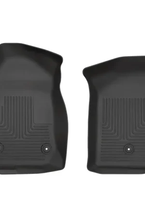 Husky Liners 19-20 Chevy Silverado WeatherBeater Black Floor Liners - Front Free Returns