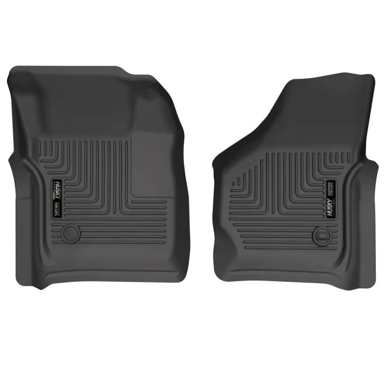 Husky Liners 99-07 Ford F-250 Super Duty Crew Cab WeatherBeater Front Floor Liners (Black) Exclusive