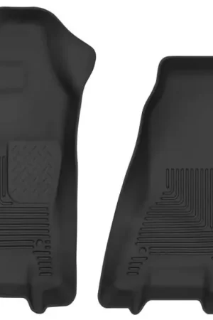 Premium Husky Liners 2019 Ram 1500 Crew Cab WeatherBeater Black Front Row Floor Liners