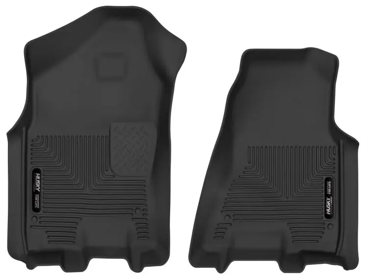 Premium Husky Liners 2019 Ram 1500 Crew Cab WeatherBeater Black Front Row Floor Liners