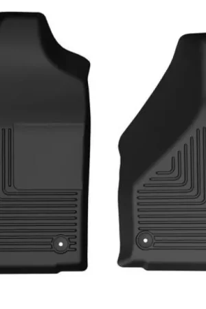 Deal Husky Liners 19-22 RAM 2500/3500 Std Cab (Vinyl Floor) WeatherBeater Front Floor Liners - Black