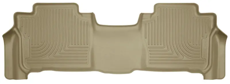 High Quality Husky Liners 13-16 Lexus LX570 / 13-16 Toyota Land Cruiser WeatherBeater 2nd Row Tan Floor Liners