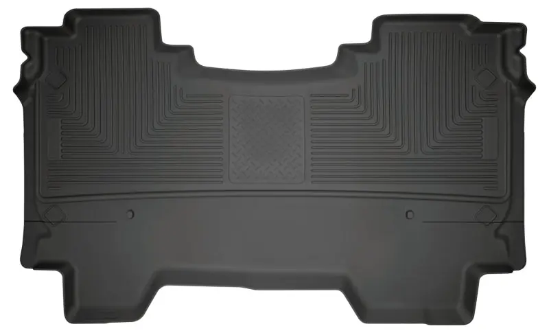 Handmade Husky Liners 2019 Ram 1500 CC WeatherBeater 2nd Seat Floor Liners Black (W/O Factory Storage Box)