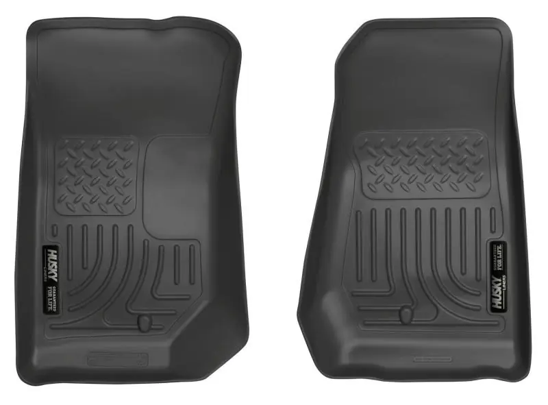 Discount Husky Liners 07-12 Jeep Wrangler WeatherBeater Black Floor Liners