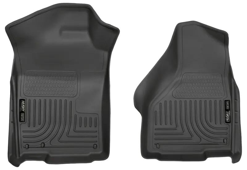 Certified Husky Liners 03-12 Dodge Ram 1500/2500/3500 Series Regular/Quad Cab WeatherBeater Black Floor Liners