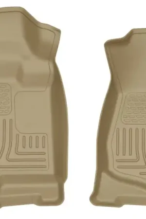 Budget Husky Liners 07-14 Cadillac Escalade ESV/EXT Weatherbeater Tan Front Floor Liners